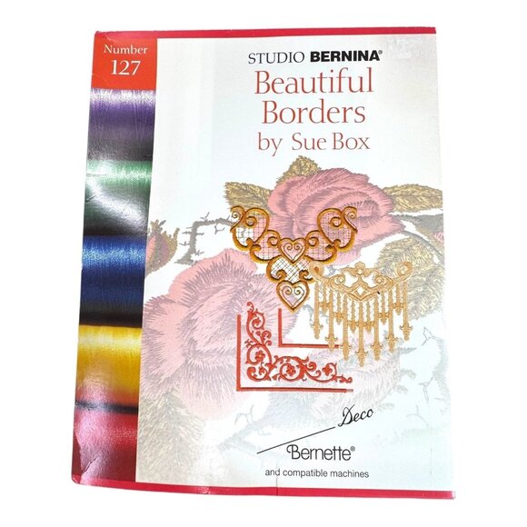 Studio Bernina Beautiful Borders Sue Box Embroidery Design Collection Number 127 - Picture 1 of 12